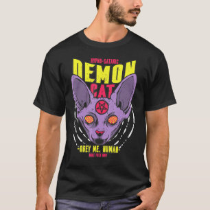 Obey Me Human Hypno Satanic Demon Cat T Shirt