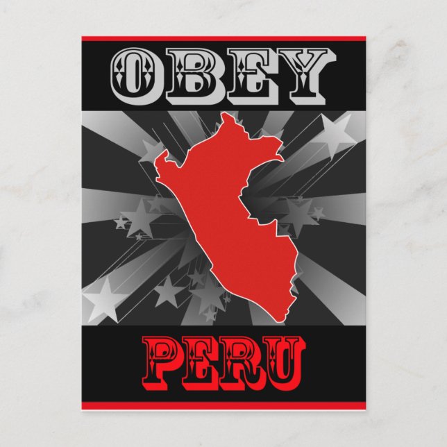 Obey Peru Vykort (Framsida)