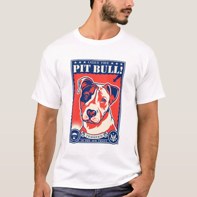Obey Pit Bull! T-shirt (Framsida)