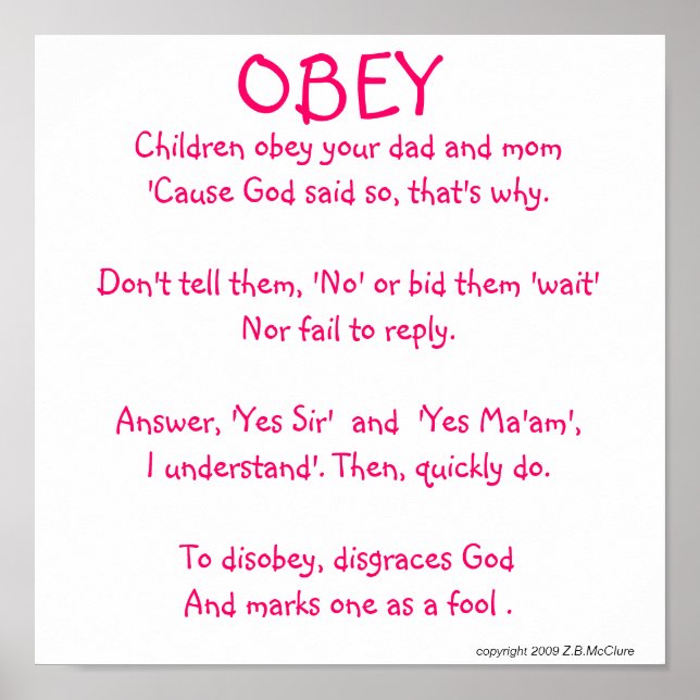 OBEY poster (Framsidan)