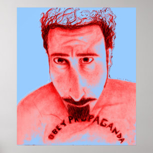 obey propoganda röd poster