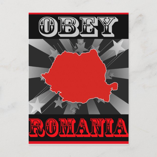 Obey Rumänien Vykort (Framsida)