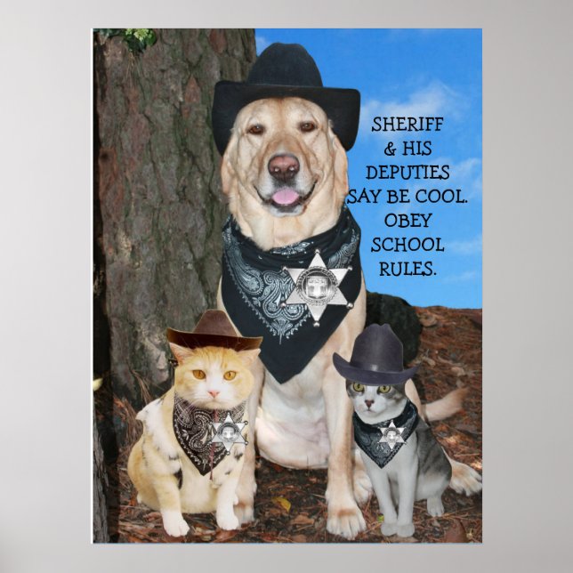 OBEY SCHOOL REGLER. POSTER (Framsidan)