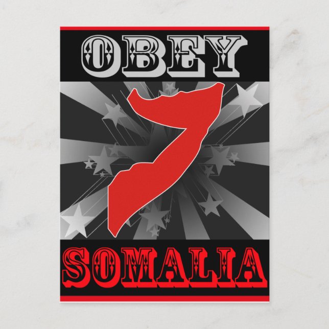 Obey Somalia Vykort (Framsida)