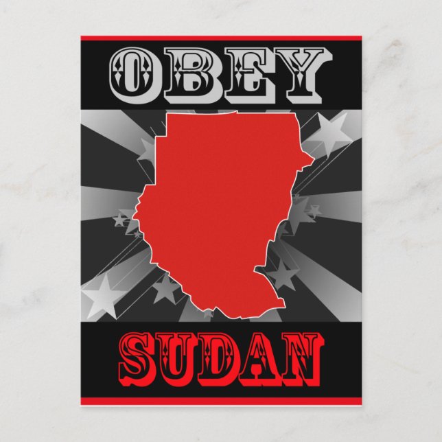 Obey Sudan Vykort (Framsida)