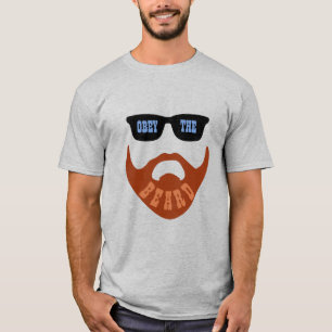 Obey the Beard (Red Beard Blue Ögon) T Shirt