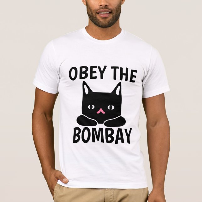 OBEY THE BOMBAY CAT T-SHIRTS (Framsida)