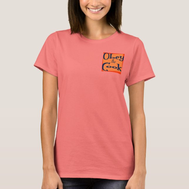 Obey the Cook Funny Kitchen Sayed T-shirt (Framsida)