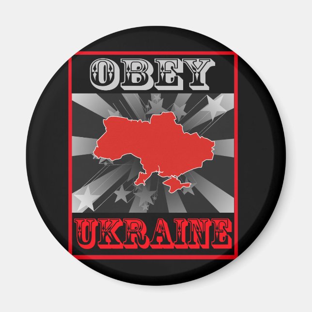 Obey Ukraina Magnet (Framsidan)