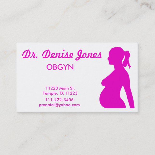 OBGYN-doktorvisitkort Visitkort (Framsida)