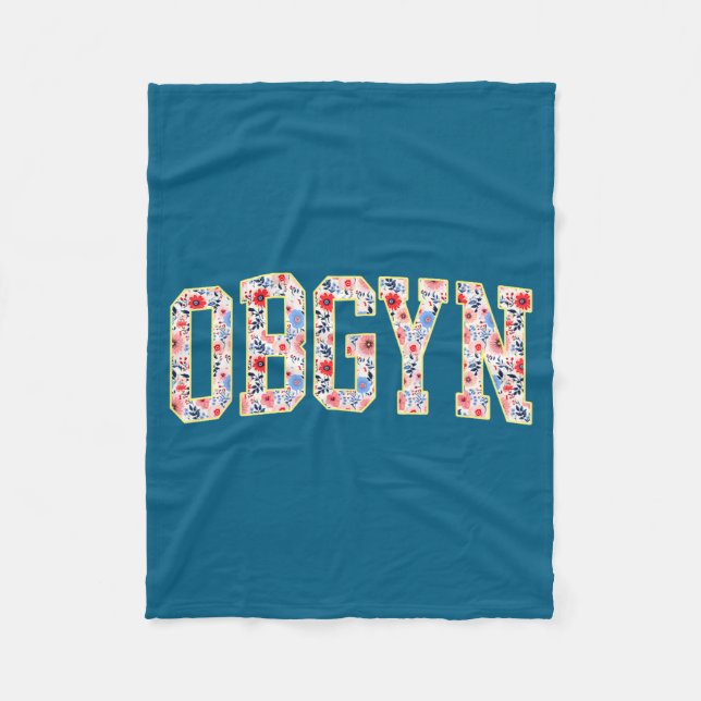 Obgyn - Förlossningssjuksköterska Ob-gyn Squad Rn  Fleecefilt (Framsidan)