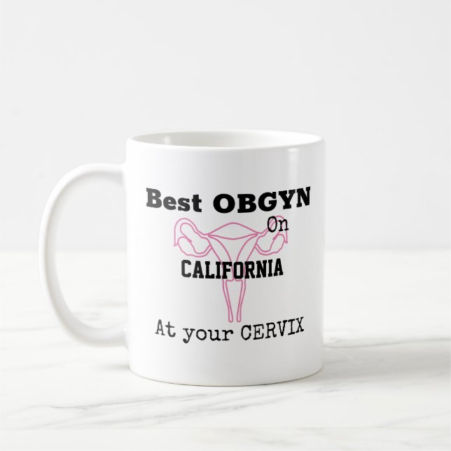 OBGYN Gynecolog Obstetrician Funny Humor Kaffemugg (Vänster)
