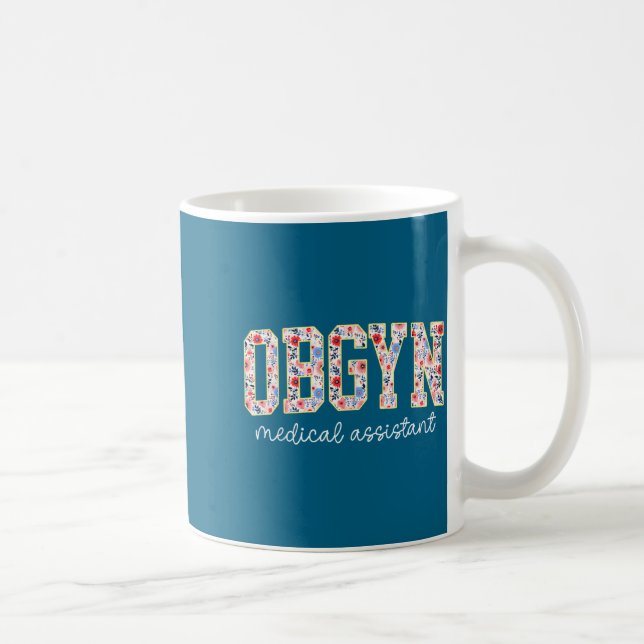 Obgyn Medical Istant Floral Ob-gyn Medical Istant  Kaffemugg (Höger)