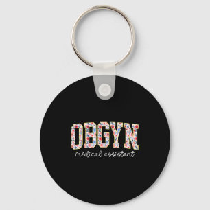 Obgyn Medicinsk Omedelbar Blommig Ob-gyn Medicinsk Nyckelring