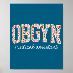 Obgyn Medicinsk Omedelbar Blommig Ob-gyn Medicinsk Poster