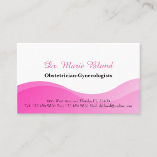 OBGYN Obstetrician Gynecologists Doktor Physician Visitkort