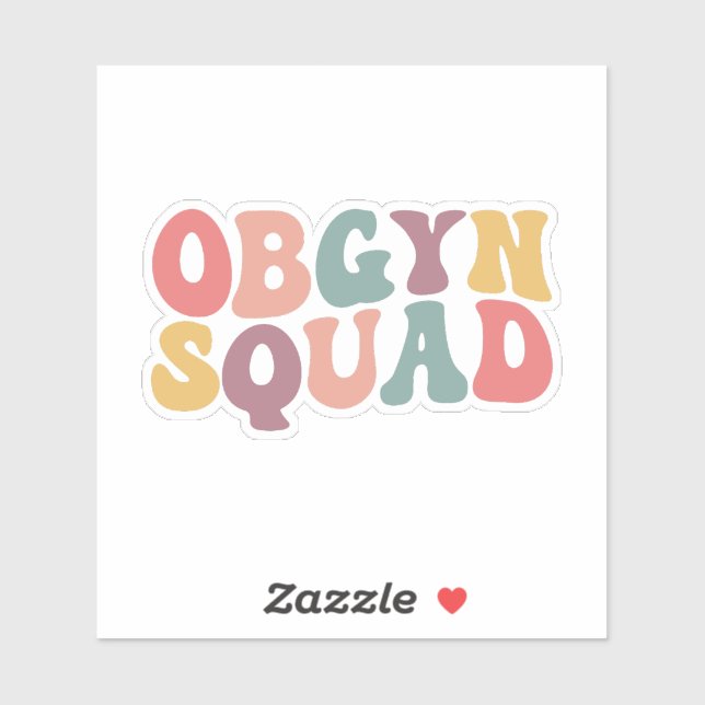 Obgyn squad Nurse Klistermärken (Ark)