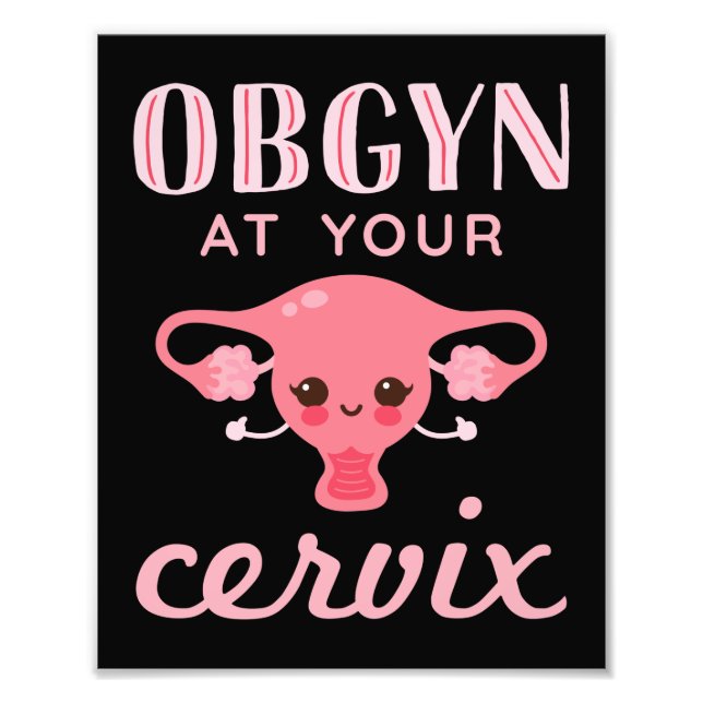 OBGYN vid Cervix Fototryck (Framsidan)
