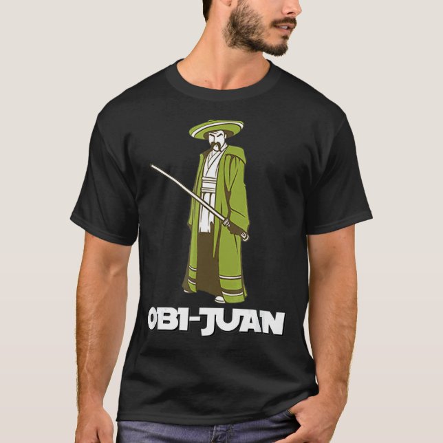 Obi Juan Parody Mexican Cinco De Mayo T Shirt (Framsida)