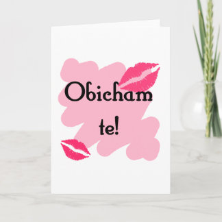 Obicham te - bulgar älskar jag dig helgkort