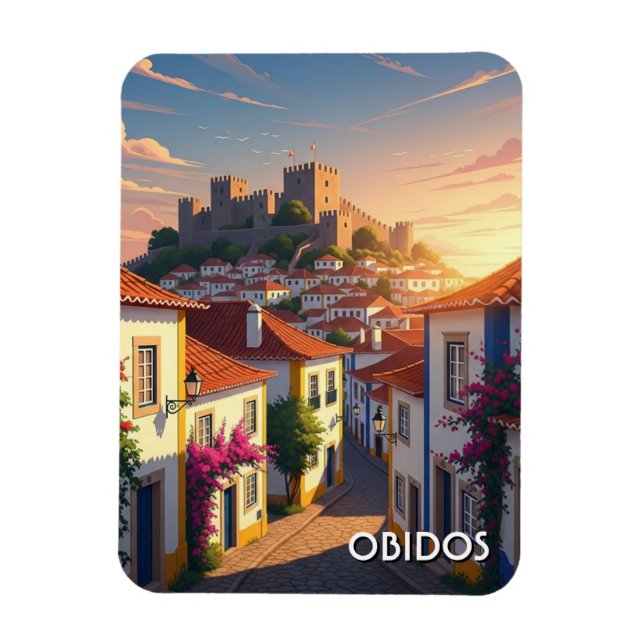 Óbidos Portugal Resa Magnet (Vertikal)