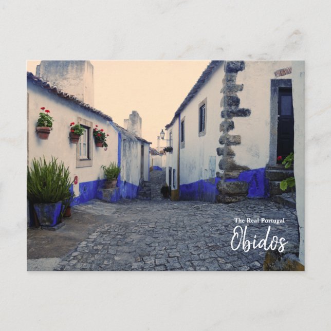 Obidos - Real Portugal Vykort (Framsida)