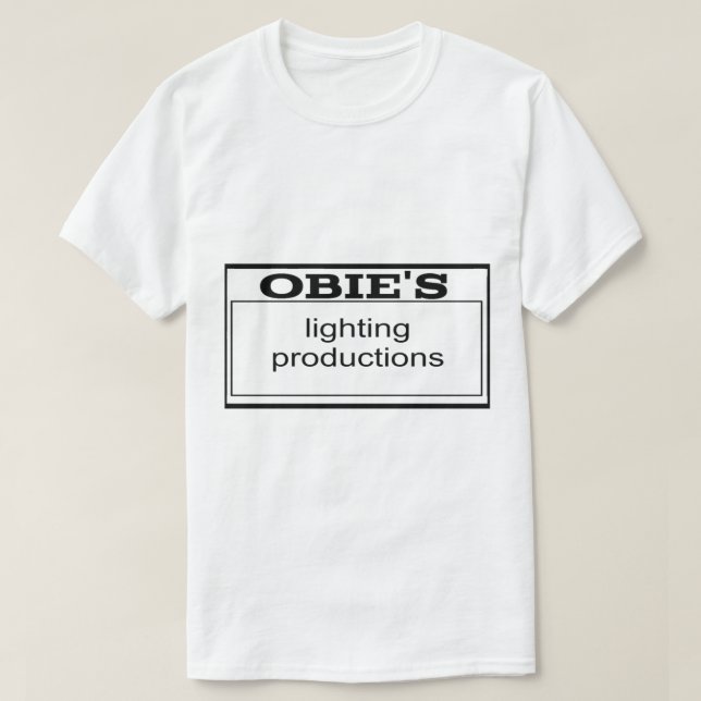Obie_s Lighting Productions T Shirt (Design framsida)