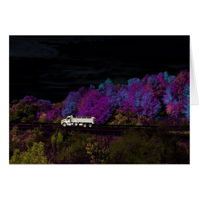 Obil löv party hälsningskort (Framsidan Horizontal)