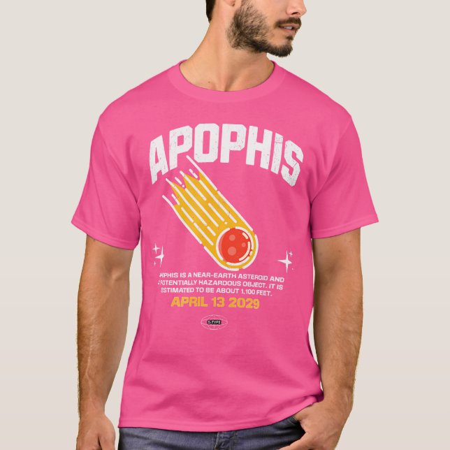 Object 99942 Astronomy Space Comet T Shirt (Framsida)