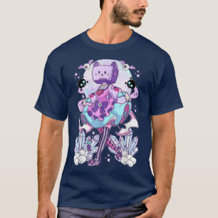 Object Head TV Cosplay Pastel Goth Neko Cat Crysta T Shirt