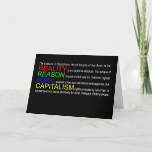 Objectivism hälsningkort kort
