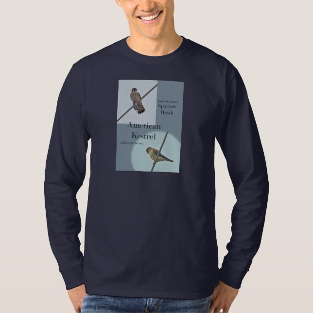 Objekt för amerikantornfalk (Falcosparverius) Tee (Framsida)