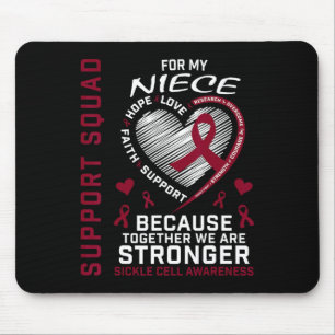 Objekt för Burgundy Sickle Cell Awareness Items Ni Musmatta
