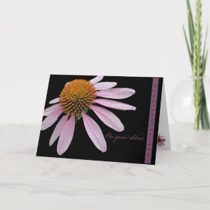 Objekt för Coneflower debutgrattis Kort