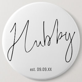 Objekt för handskriftsdatum före Bröllop-presentat Knapp