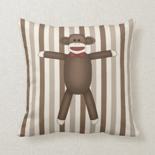 Objekt för Sock monkey hemdekantering Kudde