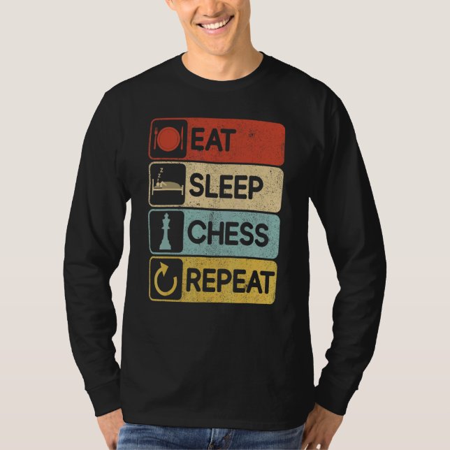 Objekt i Chess Player Idea Chess Play Strategy Ite T Shirt (Framsida)