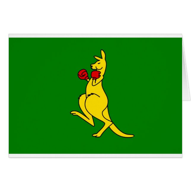 Objekt " s för boxningkängurusamlare hälsningskort (Framsidan Horizontal)