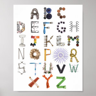 Objektalfabet för fonetiskt alfabet varje dag poster