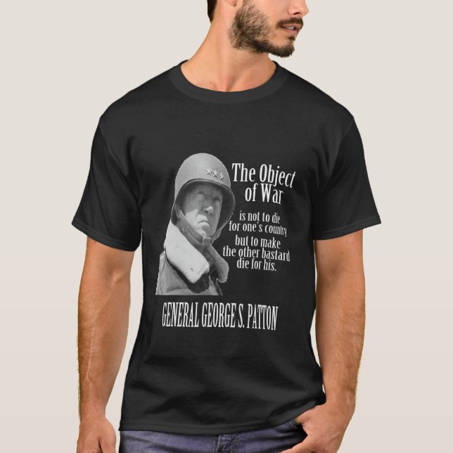 Objektet Krig - general George S. Patton T Shirt (Framsida)