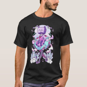 Objekthuvud Tv Cosplay Pastel Goth Neko Cat Crysta T Shirt