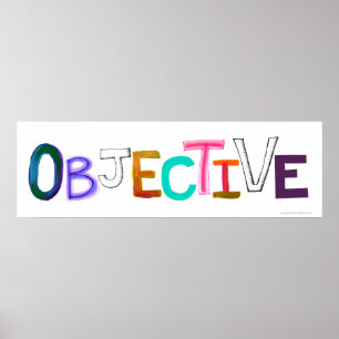 Objektiv ord art rationell och rättvis rättslig op poster