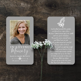 Objektkort för enkel Anpassningsbar Photo Praying  Visitkort