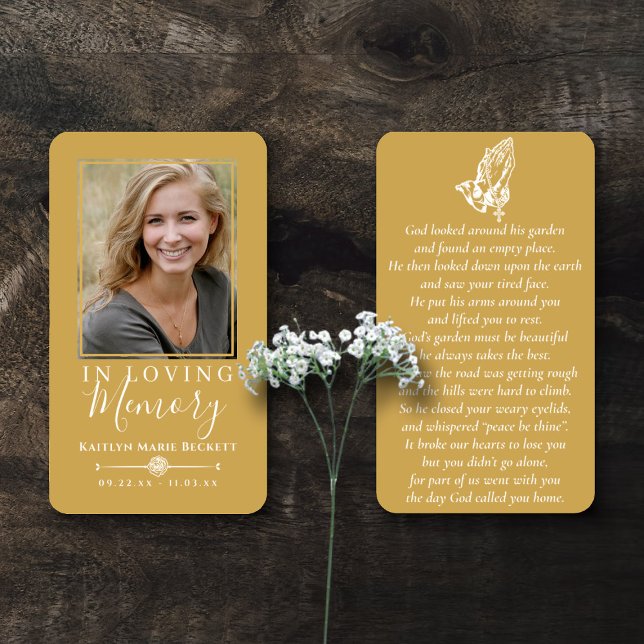 Objektkort för enkel Anpassningsbar Photo Praying  Visitkort (Skapare uppladdad)