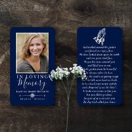 Objektkort för enkel Anpassningsbar Photo Praying  Visitkort