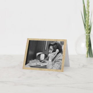 Objektkort för "Mobilt videosamtal" i Retro-Stil Anteckningskort