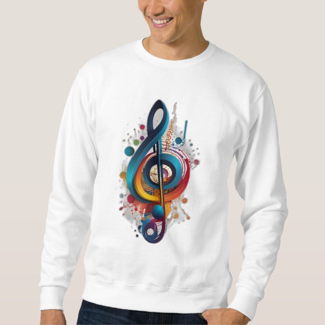 Objektmusik Lång Ärmad Tröja (Framsida)