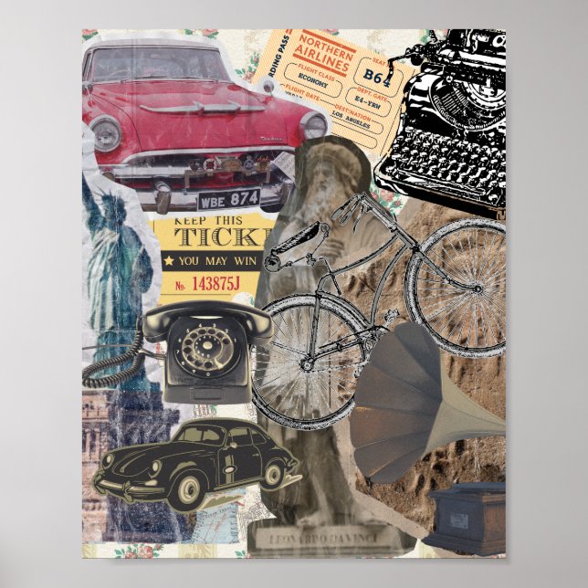 Objektsamling för elektronisk Vintage Poster (Framsidan)