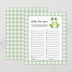 Objektspel för baby. Frog Baby Shower-spel
