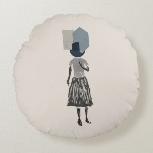 objet_14_une femme_1 rund kudde